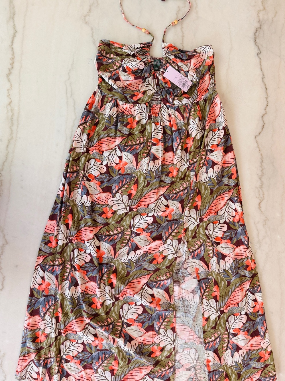 Wild Fable Multi Floral Halter Maxi Dress